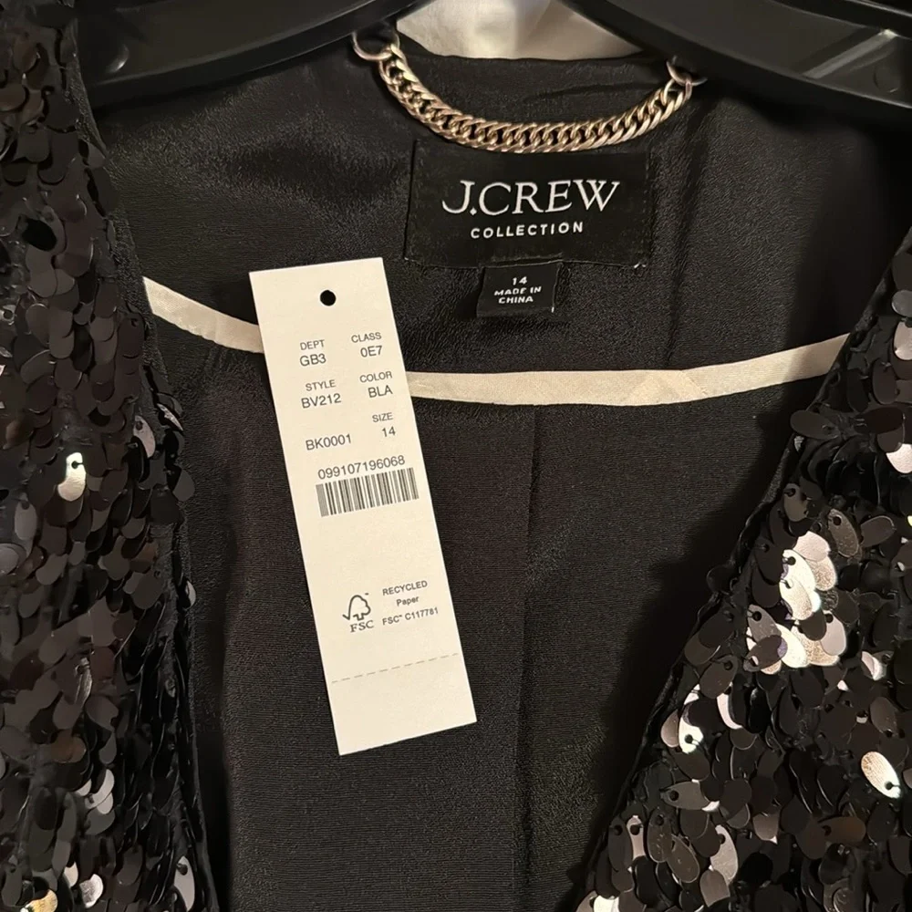 J.Crew Collection sequin lady jacket BV212